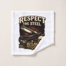 Respect the Steel Straight Washcloth