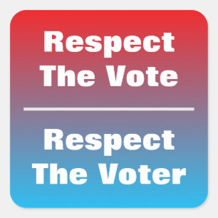 Respect The Vote and Voter Square Sticker