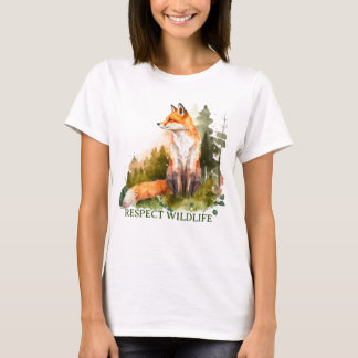 Respect Wildlife Red Fox T-Shirt