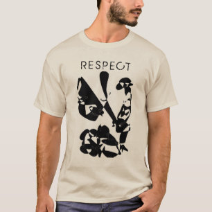 "Respect" with Black Lettering, Abstract Graphic T-Shirt