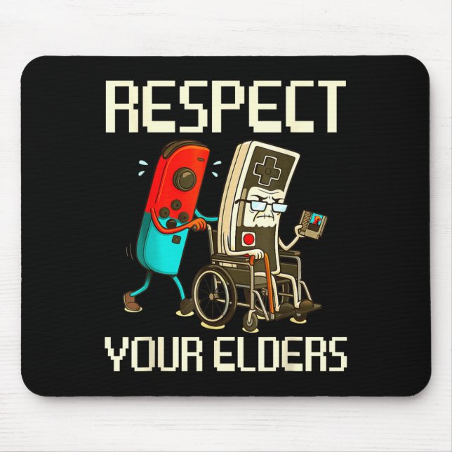 Respect Your Elders Gaming Clic  Mouse Mat (Front)