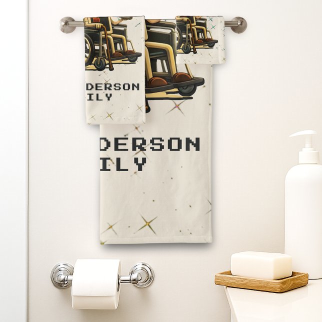 Respect Your Elders Gaming Control Retro Funny Bath Towel Set (Creator Uploaded)