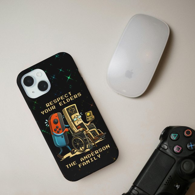 Respect Your Elders Gaming Control Retro Funny Case-Mate iPhone Case (Creator Uploaded)