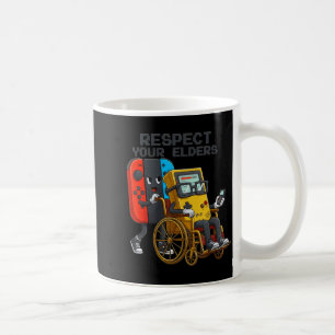 Respect Your Elders Gaming Control Retro Funny Gam Coffee Mug
