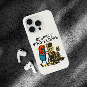 Respect Your Elders Gaming Control Retro Funny iPhone 15 Pro Case