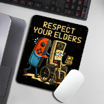 Respect Your Elders Gaming Control Retro Funny Mouse Mat<br><div class="desc">Level up your style with this Respect Your Elders Gaming Control Retro Funny Gamer design—a must-have for classic gaming fans and modern gamers alike. Featuring a vintage retro game controller and bold humor, this design celebrates old-school gaming skills with a playful message that every gamer understands. Perfect for retro gamers,...</div>