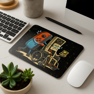 Respect Your Elders Gaming Control Retro Funny Mouse Mat