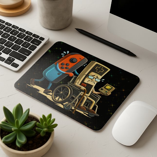 Respect Your Elders Gaming Control Retro Funny Mouse Mat (Creator Uploaded)