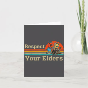 Respect Your Elders Retro Gaming Funny Gamer Contr Card