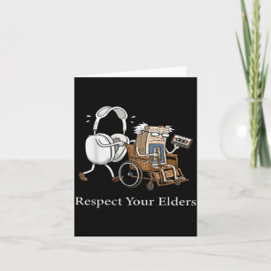 Respect Your Elders Retro Gaming Funny Gamer Contr Card