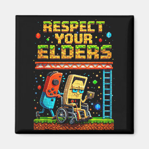 Respect Your Elders Retro Gaming Xel Gamer Control Magnet