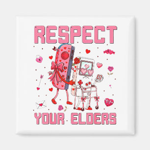 Respect Your Elders Video Game Gaming Controller  Magnet