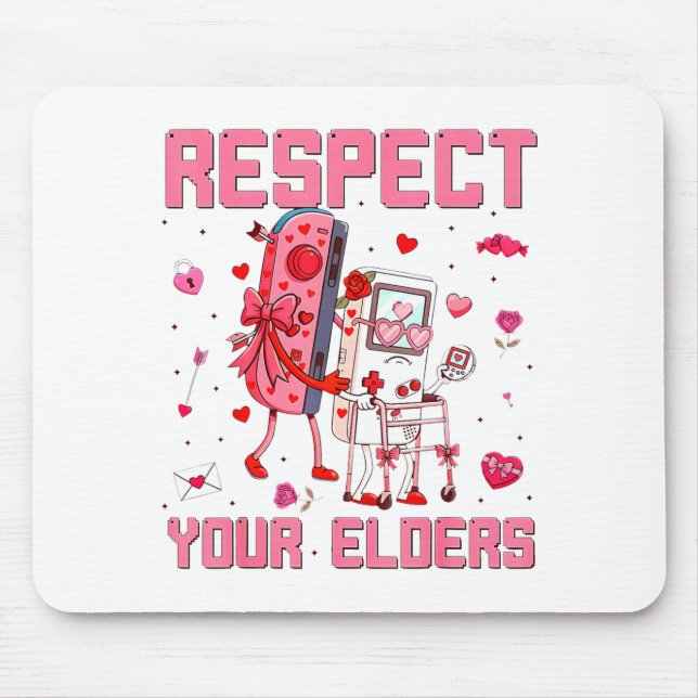 Respect Your Elders Video Game Gaming Controller  Mouse Mat (Front)