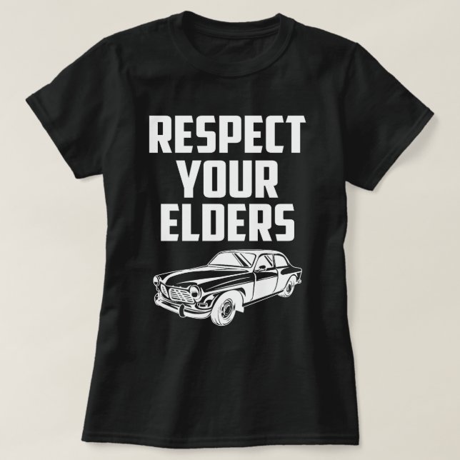 Respect Your Elders VOLVO P1800 T-Shirt (Design Front)