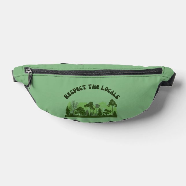 Respect Your Locals Leave No Trace Ecofriendly Bum Bags (Lay Down)