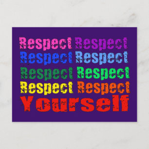 Respect Yourself Postcard