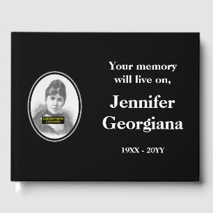 Respectable and Personalised Funeral Guest Book