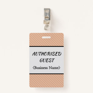Respectable "AUTHORISED GUEST" Badge ID Badge