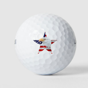 Respectable Eagle, The American Flag, Patriotic Golf Balls