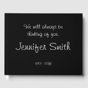 Respectable & Elegant Condolences Guestbook