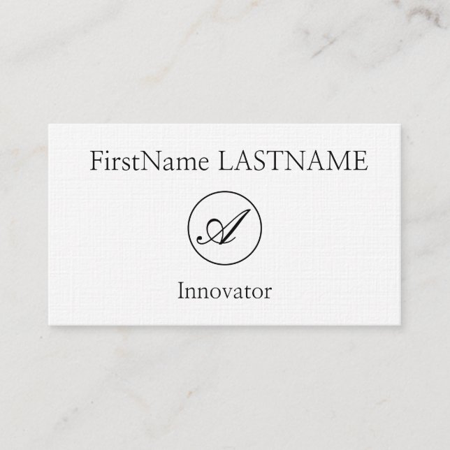 Respectable Innovator Business Card (Front)