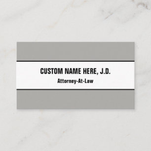 Respectable, Legal Professional Business Card
