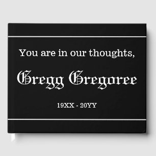 Respectable, Personalised Memorial Guestbook