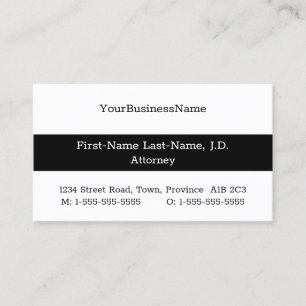 Respectable, Plain, and Corporate Business Card