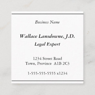Respectable, Professional & Humble Business Card
