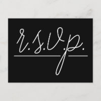 Respectable "r.s.v.p." Postcard