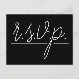 Respectable "r.s.v.p." Postcard