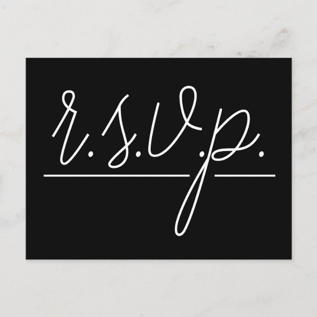 Respectable "r.s.v.p." Postcard (Front)