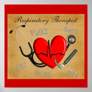 Respirartory Therapist Art Poster
