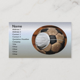 Respiratory Soccer Covid Protection Business Card