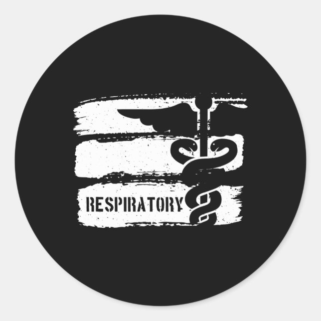 Respiratory Therapis Respiratory Therapy Classic Round Sticker (Front)