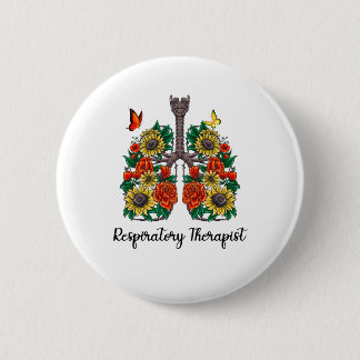 RESPIRATORY THERAPIST 6 CM ROUND BADGE