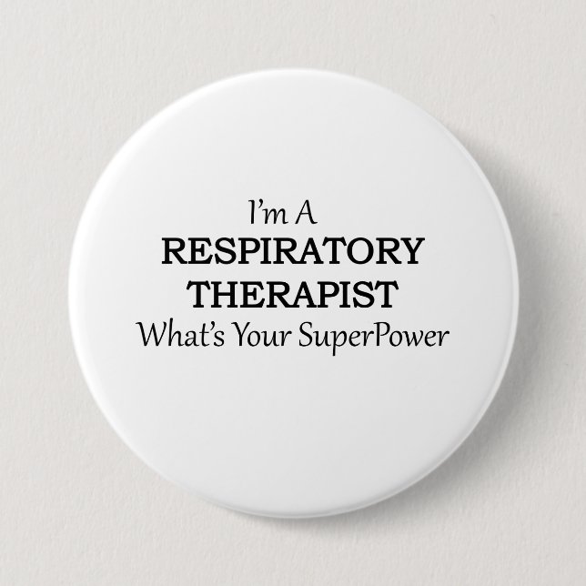 RESPIRATORY THERAPIST 7.5 CM ROUND BADGE (Front)