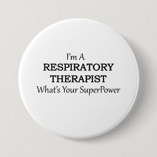 RESPIRATORY THERAPIST 7.5 CM ROUND BADGE