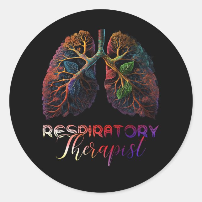 Respiratory Therapist Assistant RT Care Week Thera Classic Round Sticker (Front)
