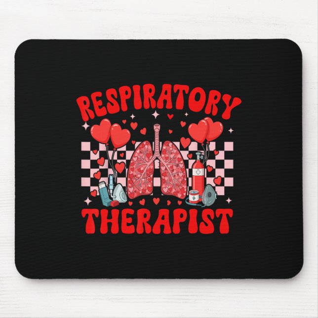Respiratory Therapist Care Professional Funny Rt V Mouse Mat (Front)