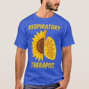 Respiratory Therapist Care Week Sunflower Lung Gif T-Shirt
