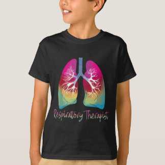 Respiratory Therapist Colourful Lungs  T-Shirt