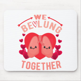 Respiratory Therapist Couple We be-lung together Mouse Mat