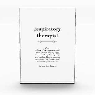 Respiratory Therapist Definition Thank You Gift Photo Block
