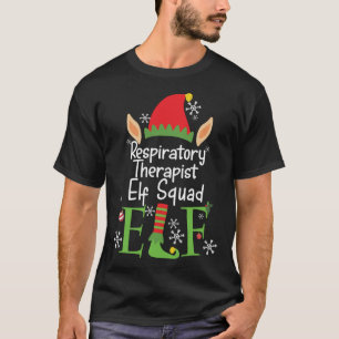 Respiratory Therapist Elf Squad Gift Christmas Mat T-Shirt