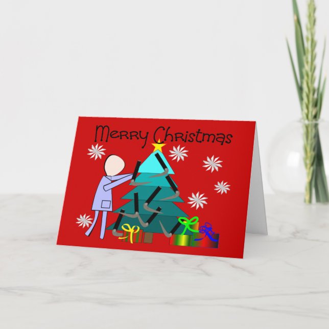 Respiratory Therapist Funny Christmas Cards (Front)