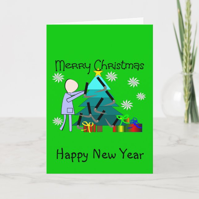 Respiratory Therapist Funny Christmas Cards (Front)