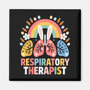 Respiratory Therapist Funny Easter Bunny Spring He Magnet