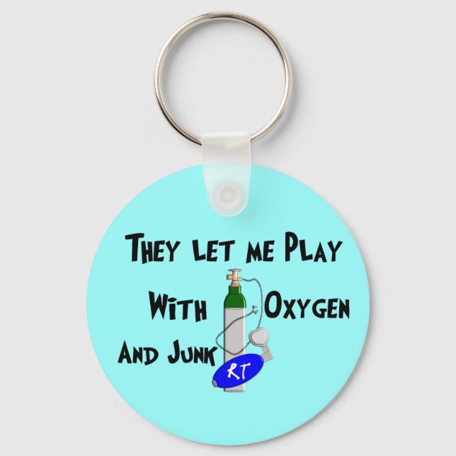 Respiratory Therapist Funny Gifts Key Ring (Front)