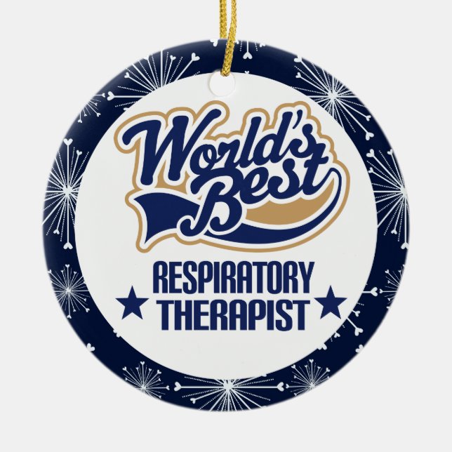 Respiratory Therapist Gift Ornament (Front)